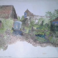 "Jardin de la Ferme Bleue"
(Geneviève MUNCH)
Encres sur calques.